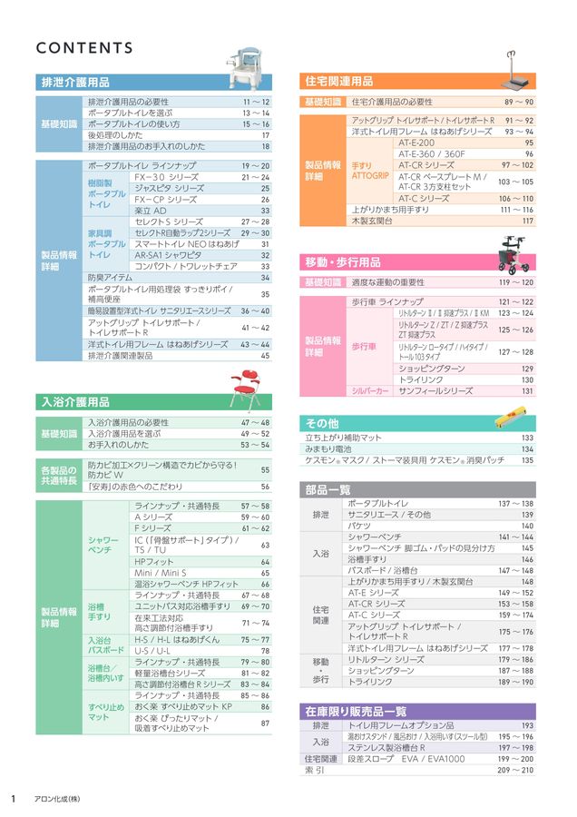 介護用品まとめ売り 安寿介護用品総合カタログ vol.55 WEBカタログ